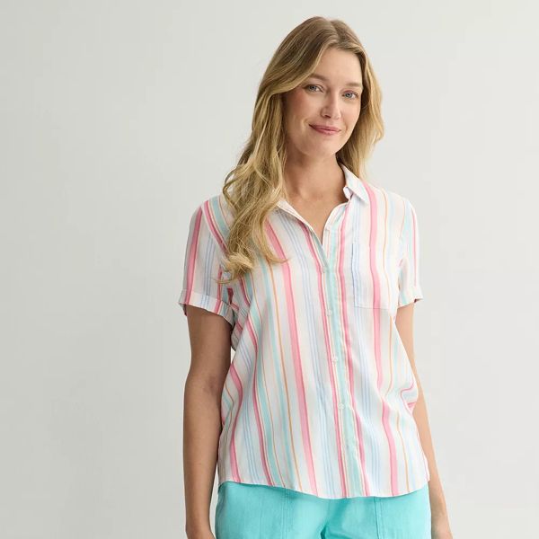 Women's Croft & Barrow camp shirt