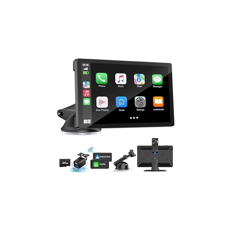 9-inch wireless CarPlay screen with dash cam