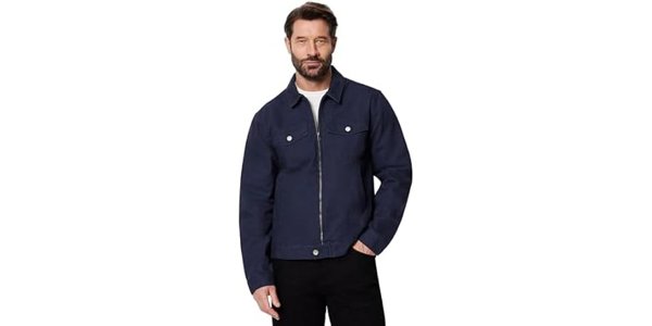 Amazon Essentials canvas trucker jacket